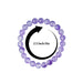 Amethyst Bracelet - 2.5 Inches | Amethyst Crystal Bracelet/ Amethyst Bead Hand Band for Men & Women - Bracelet
