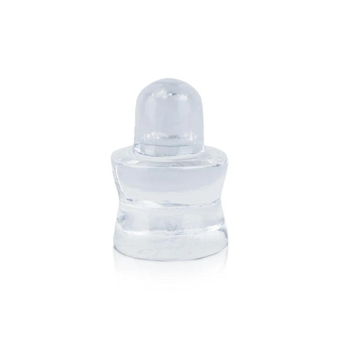 Spatik Shivlinga - 2 x 1.5 Inches | Sphatika Shivalinga / Sphatik Shivalinga for Pooja - Sphatik & Semi Precious Stone Murties