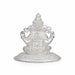 Ganesha Murti - 4 x 4.5 Inches | Silver Idol / Vinayakar Statue / Ganapathi Sculpture For Home & Pooja - Silver Murties