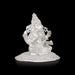 Ganesha Murti - 4 x 4.5 Inches | Silver Idol / Vinayakar Statue / Ganapathi Sculpture For Home & Pooja - Silver Murties