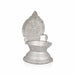 Lakshmi Kubera Lamp - 5.5 x 3.5 Inches | Silver Lakshmi Kubera Vilakku / Laxmi Kubera Deepam for Pooja - Deity Lamps