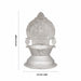 Lakshmi Kubera Lamp - 5.5 x 3.5 Inches | Silver Lakshmi Kubera Vilakku / Laxmi Kubera Deepam for Pooja - Deity Lamps