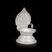 Lakshmi Kubera Lamp - 5.5 x 3.5 Inches | Silver Lakshmi Kubera Vilakku / Laxmi Kubera Deepam for Pooja - Deity Lamps
