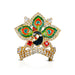 Kireetam - 2 x 1.5 Inch | Gold Polish Kiritam/ Stone Mukut/ Mayur Crown for Deity - Head & Face Accessories