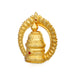 Stone Kireetam with Arch  - 6 x 6 Inches | Half Crown/ Kiritam/ Mukut/ Gold Polish Jewellery for Deity - Head & Face Accessories