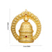 Stone Kireetam with Arch  - 6 x 6 Inches | Half Crown/ Kiritam/ Mukut/ Gold Polish Jewellery for Deity - Head & Face Accessories