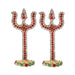 Trishul - 3 Inches | Stone Trishul with Stand/ Stone Soolam for Deity - Deity Accessories