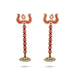 Stone Trishul with Stand - 9 x 3 Inches | Stone Soolam/ Stone Astras for Deity - Deity Accessories