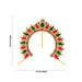 Mango Design Hair Arch - 10 X 10 Inches | Multicolour Stone Jewellery/ Hair Accessory For Deity Decor - Head & Face Accessories