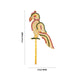 Stone Parrot Pair - 5 x 2 Inches | 2 Pcs/ Multicolour Stone Artificial Parrots for Decoration - Deity Accessories