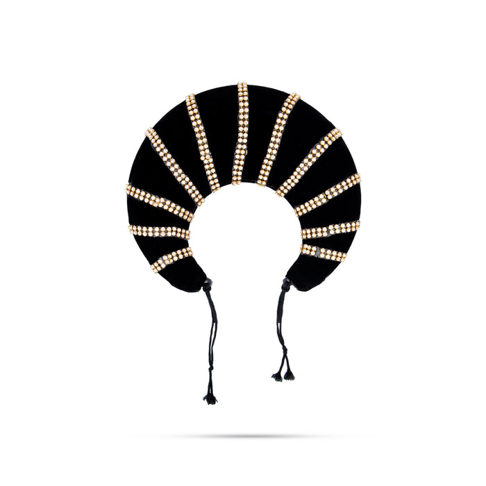 Hair Rakodi - 5.5 x 3.25 Inches | Half Ring Hair Rakodi/ Hair Accessory for Deity - Head & Face Accessories