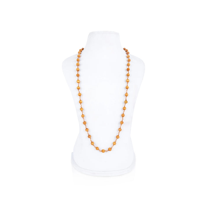 Chandan Mala - 32 Inches | 8 mm / 108 Beads / Sandal Mala/ Kantha Mala for Men & Women