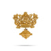 God Dollar - 4.5 x 4.5 Inches | Panchaloha gold Polish Pendant / Varahi amman pendant for Rudraksha mala - Mala & Pendant