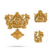 God Dollar - 4.5 x 4.5 Inches | Panchaloha gold Polish Pendant / Varahi amman pendant for Rudraksha mala - Mala & Pendant