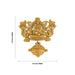 God Dollar - 4.5 x 4.5 Inches | Panchaloha gold Polish Pendant / Varahi amman pendant for Rudraksha mala - Mala & Pendant