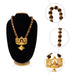 Rudraksha Mala With Pendant - 24 Inches | 36 to 45 Beads / Panchaloham Cup / Ruthratcham Malai for Meditation - Rudraksha Mala, Pendant, Bracelet