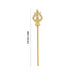 Durga Maa Soolam - 4.25 Inches | Stone Trishul / Metal Astras / Shivan Soolam / Trishul for Pooja - Deity Accessories