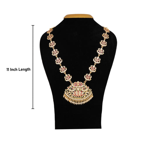 Stone Haram - 11 Inches | Multi Colour Stone Jewellery/ Stone Necklace for Deity - Neck & Body Accessories