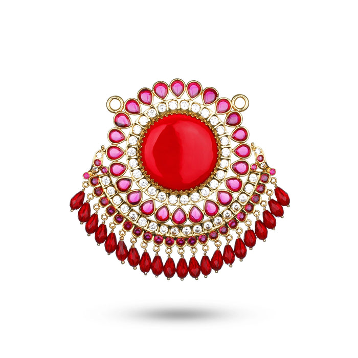 Stone Pendant - 4.5 Inches | Design Locket/ Stone Dollar for Women - Neck & Body Accessories