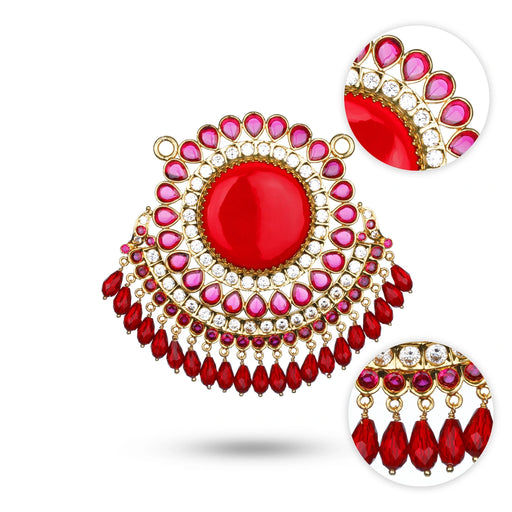 Stone Pendant - 4.5 Inches | Design Locket/ Stone Dollar for Women - Neck & Body Accessories