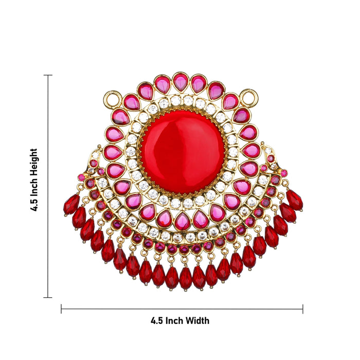 Stone Pendant - 4.5 Inches | Design Locket/ Stone Dollar for Women - Neck & Body Accessories