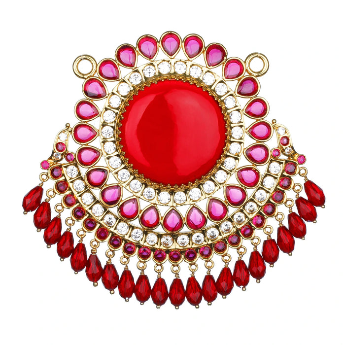 Stone Pendant - 4.5 Inches | Design Locket/ Stone Dollar for Women - Neck & Body Accessories