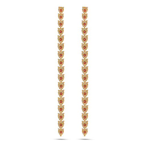 Stone Belt - 19 Inch | Waist Belt/ Multicolour Stone Jewelry/ Jewellery for Deity - Waist & Leg Accessories