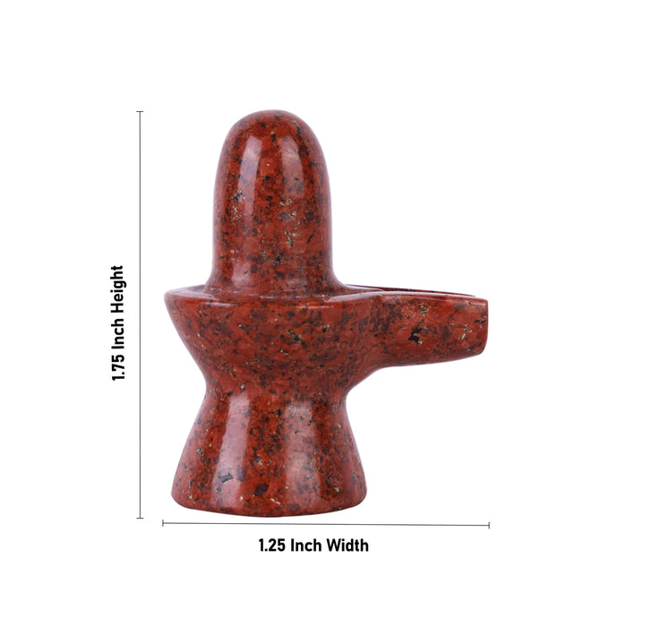 Opel Shiv Ling Murti - 1.75 x 1.25 Inches | Crystal Shiva Lingam Statue/ Stone Shiv Ling Statue for Pooja - Sphatik & Semi Precious Stone Murties