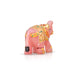 Trunk Up Elephant Statue - 2.5 x 2.75 Inches | Rose Quartz Stone Elephant Idol/ Elephant Sculpture for Home - Table Stand Accessories