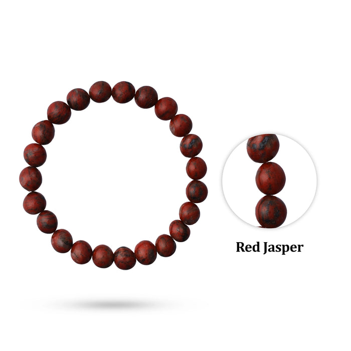 Red Jasper Bracelet - 2.5 Inches | Gems Energy Bracelet / Hand Band / Bracelet for Men & Women - Bracelet