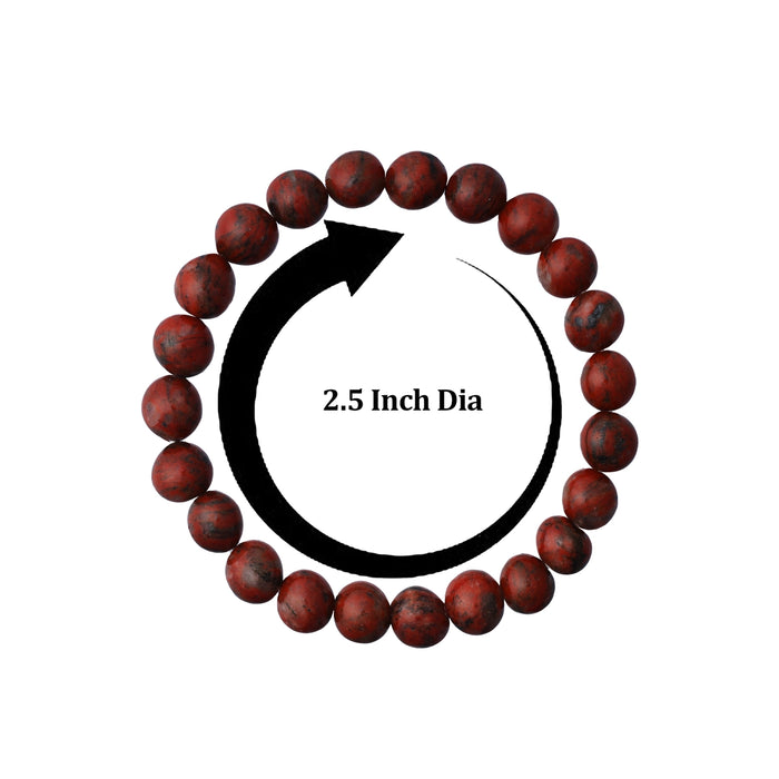 Red Jasper Bracelet - 2.5 Inches | Gems Energy Bracelet / Hand Band / Bracelet for Men & Women - Bracelet
