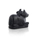 Black Agate Nandi Statue - 2 x 2.5 Inches | Nandi Murti / Nandhi Statue for Pooja - Sphatik & Semi Precious Stone Murties