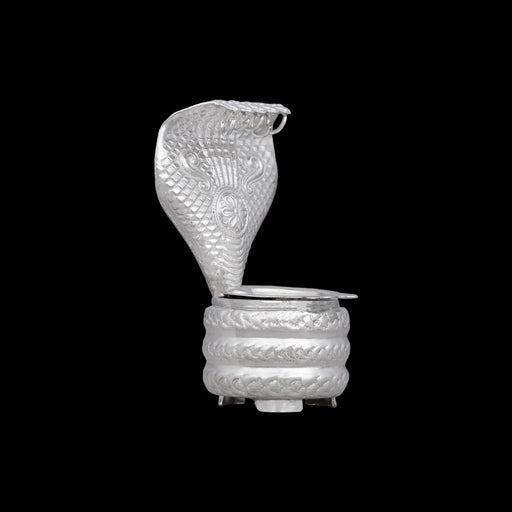 Sheshnag Design Sinhasan - 4 x 2.25 Inches | Silver Peedam/ Pooja Aasan/ Simhasanam for Deity - Pooja Aasan & Bajot & Pooja Mat