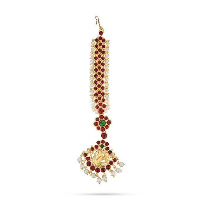 Kemp Nethi Chutti - 6 Inches | Maangtikka/ Kemp Stone Jewellery for Women