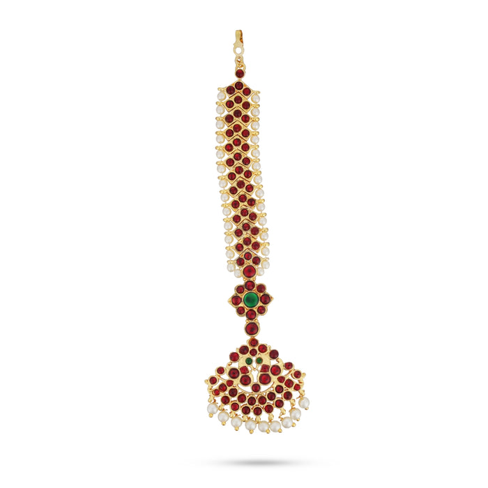 Kemp Nethi Chutti - 7 Inches | Kemp Stone Jewellery/ Mangtika for Women