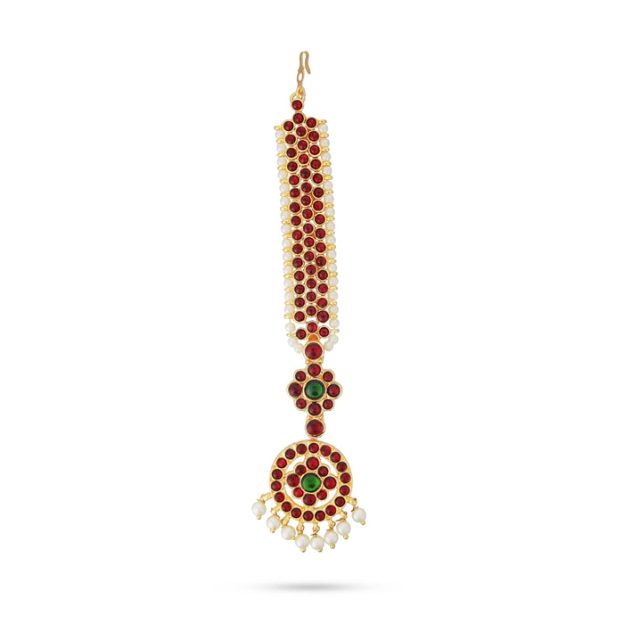 Kemp Nethi Chutti - 7 Inches | Kemp Jewellery/ Stone Mangtika for Women