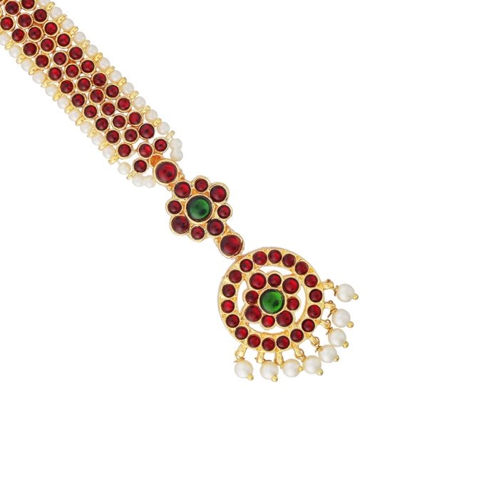 Kemp Nethi Chutti - 7 Inches | Kemp Jewellery/ Stone Mangtika for Women