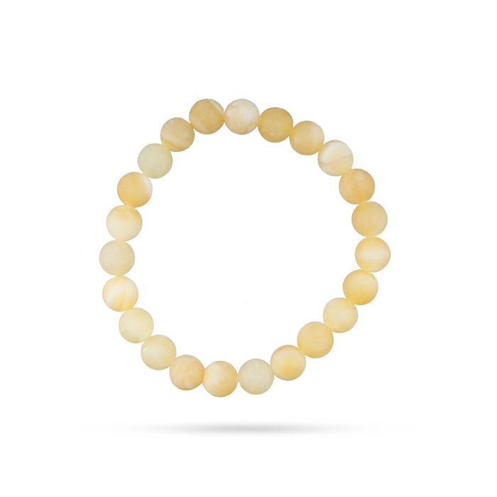 Yellow Calcite Bracelet - 2.5 Inches | Calcite Crystal Bracelet/ Calcite Hand Band for Self Confidence - Bracelet