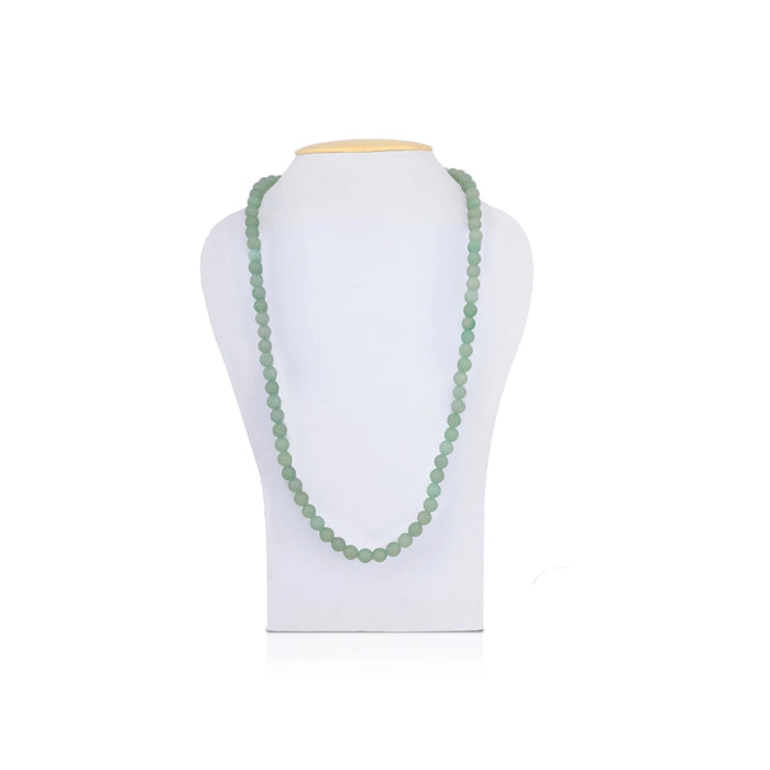 Aventurine Mala - 16 Inches | Green Crystal Mala/ Quartz Mala for Meditation