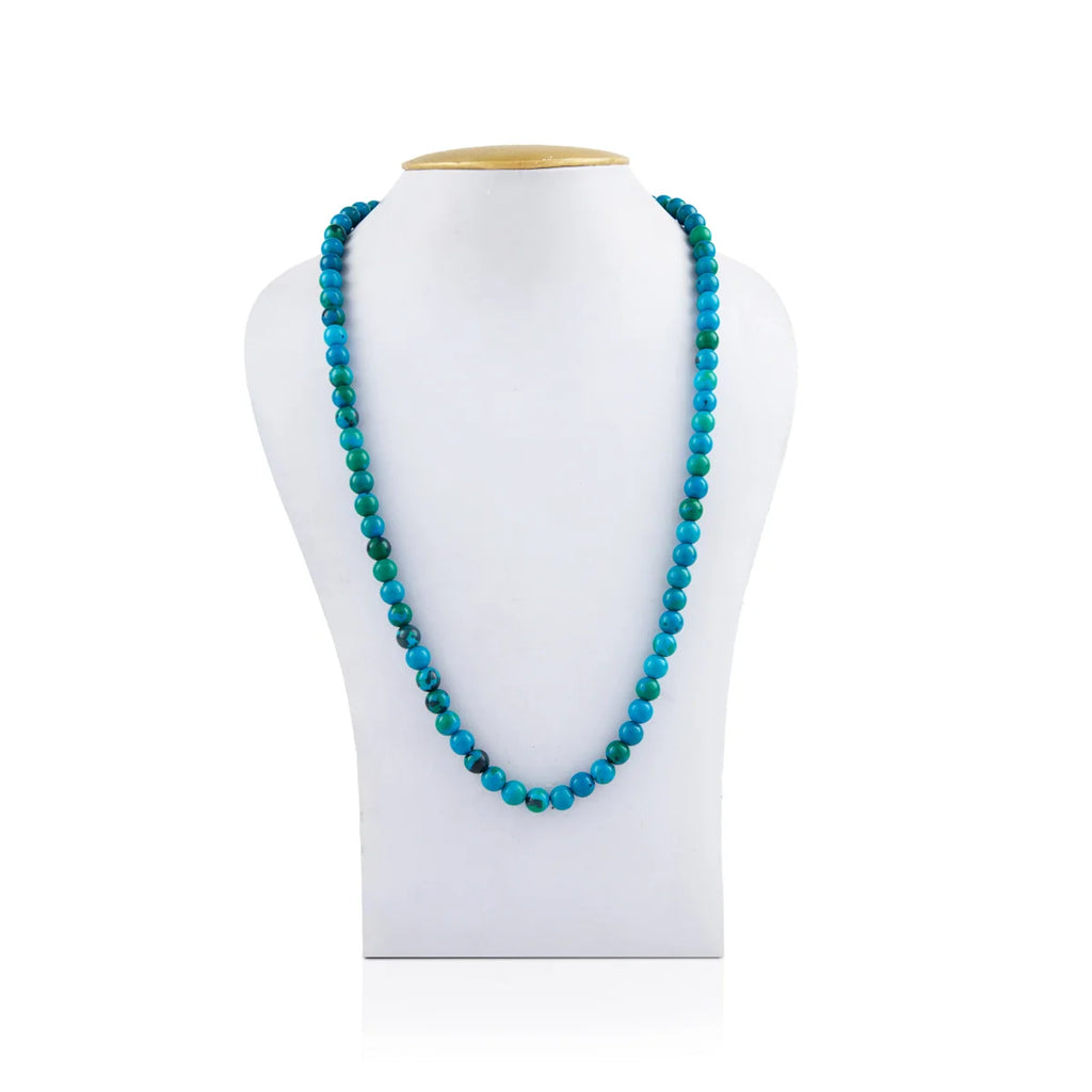 Chrysocolla Mala - 16 Inches | Gemstone Mala/ Crystal Mala for Meditation