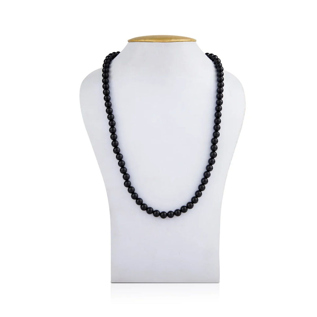 Black Tourmaline Mala - 16 Inches | Tourmaline Mala/ Japa Mala for Men & Women