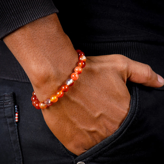 Sulemani hakik Bracelet - 2.5 Inches | Red Hakik Bracelet/ Crystal Bracelet for Men & Women - Bracelet