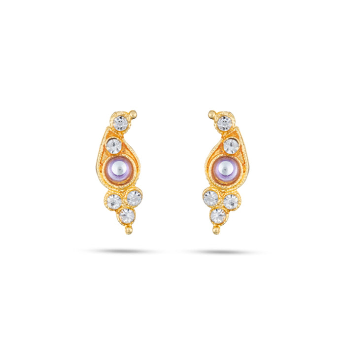 Karnapathakkam Namam Perumal Set - 3 pcs | Stone Earings/ Perumal Namam for Deity - Head & Face Accessories