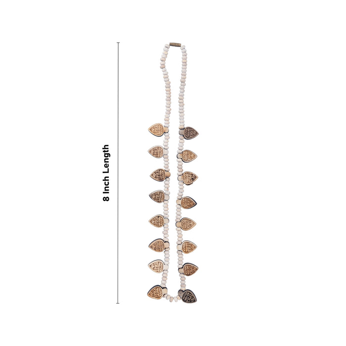 Krishna Tulasi Mala With 16 Leaf - 8 Inches | Tulsi Kanthi Mala/ Thulasi Malai for Laddu Krishna - Tulsi Mala, Pendant, Bracelet