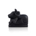 Black Agate Nandi Statue - 2 x 2.5 Inches | Nandi Murti/ Nandhi Statue for Pooja - Mala & Pendant