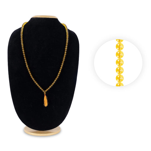 Citrine Mala - 19 Inches | 108 Beads / Semi Precious Stone Mala / Meditation, Spiritual & Japa Mala - Mala, Pendant