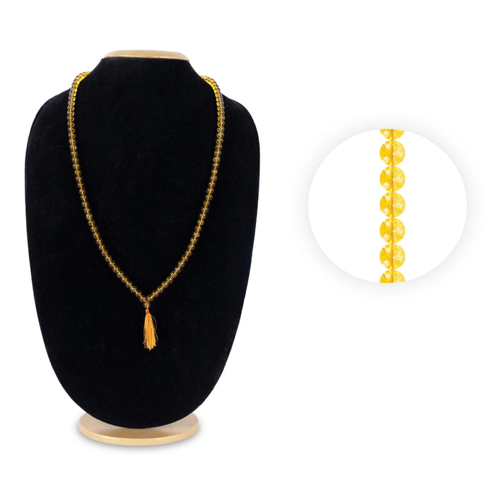 Citrine Mala - 19 Inches | 108 Beads / Semi Precious Stone Mala / Meditation, Spiritual & Japa Mala - Mala, Pendant