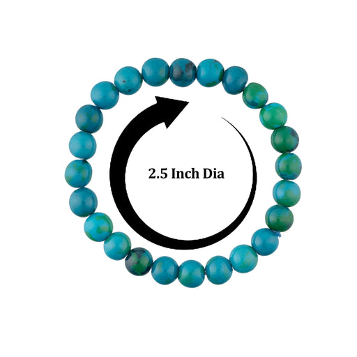 Chrysocolla Bracelet - 2.5 Inches | Chrysocolla Crystal Bracelet/ Chrysocolla Hand Band for Spiritual Purpose - Bracelet