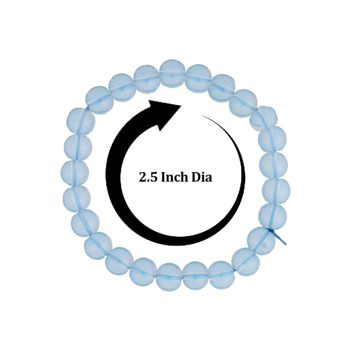 White Opal Bracelet – 2.5 Inches | Elastic Type / Semi Precious Stone Bracelet For Good Luck & Positivity