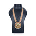 Kemp Stone Haram - 11.5 Inches | Kemp Long Necklace/ Multi Colour Stone Jewellery for Dance - Bharatanatyam Jewellery